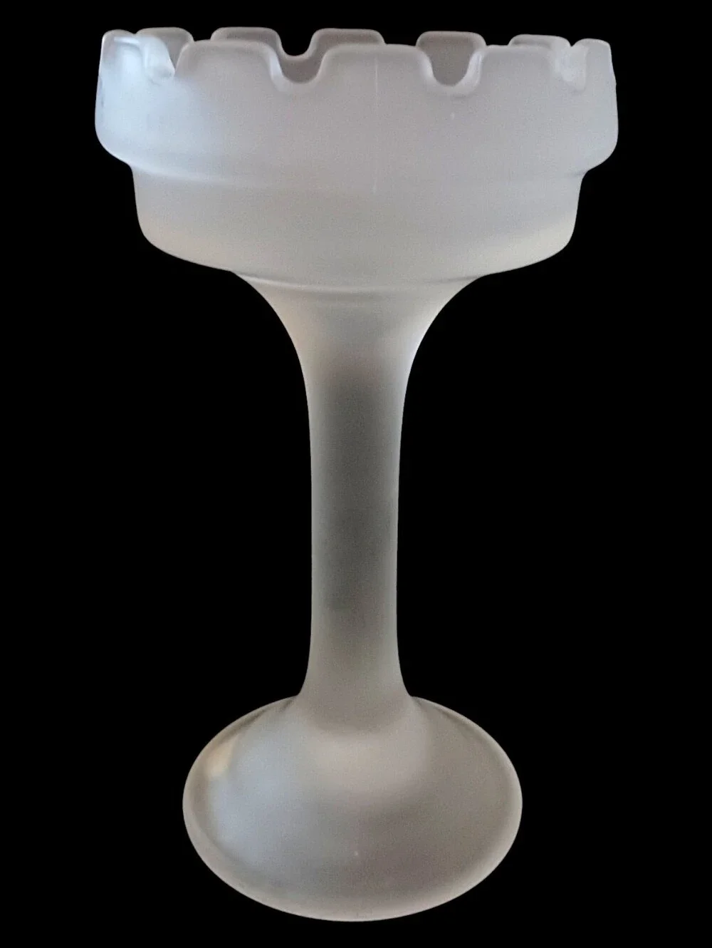 PartyLite Clairmont Frosted Glass Fairy Lamp Base Only White Satin Replacement